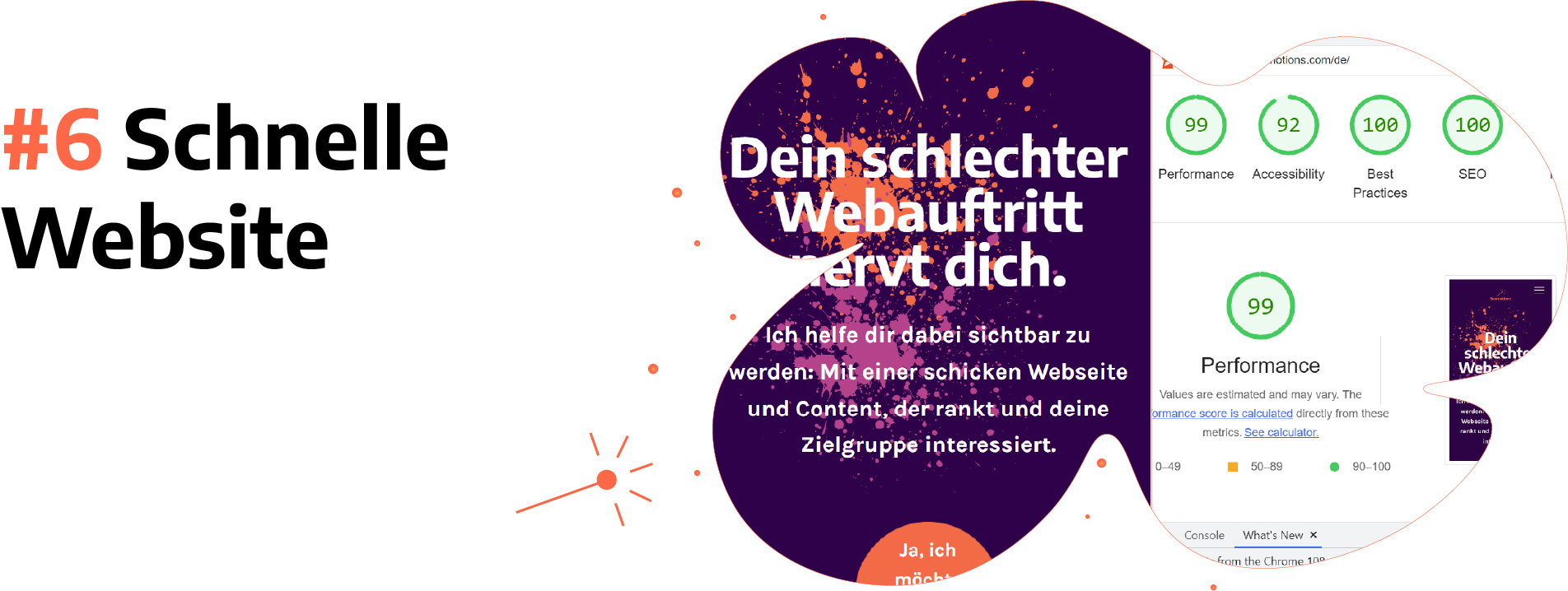 Kurze Ladezeiten für eine gute Website